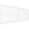 Ekena Millwork Set of Four Panels for 94 1/2"W x 36 1/4"H Genoa Fretwork Wainscot Wall Paneling WPKP18X01X47GNA - alternate 1